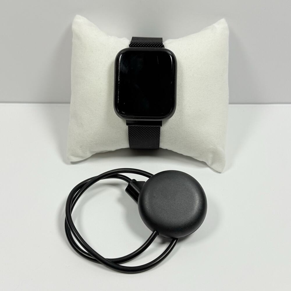 iTouch Wearables Air 3 Smartwatch Fitness Tracker Black Stainless Steel